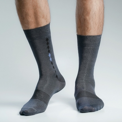 Picture of Premium Long Socks For Men  (Charcoal)