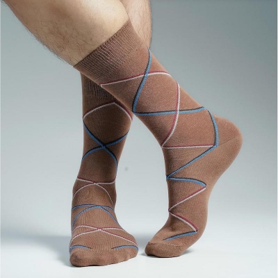 Picture of Premium Long Socks For Men  (Brown)