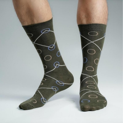 Picture of Premium Long Socks For Men  (Olive)
