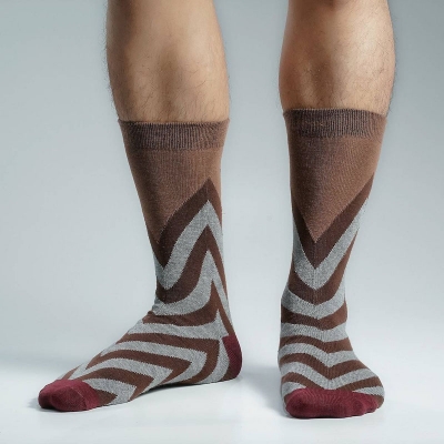 Picture of Premium Long Socks For Men  (Brown)
