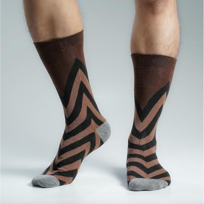 Picture of Premium Long Socks For Men  (Chocolate)