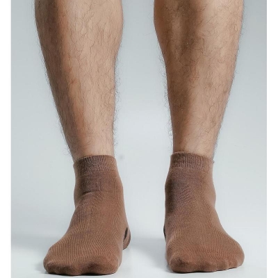 Picture of Premium Ankle Socks For Men  (Brown)