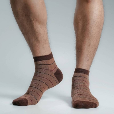 Picture of Premium Ankle Socks For Men  (Brown)