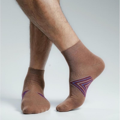 Picture of Premium Ankle Socks For Men  (Brown)