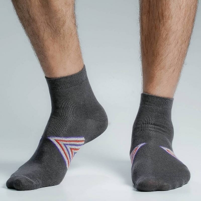Picture of Premium Ankle Socks For Men  (Charcoal)