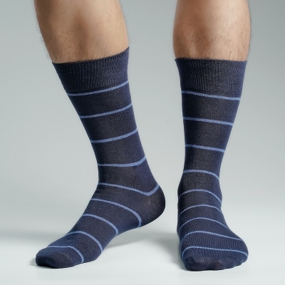 Picture of Premium Long Socks For Men  (Navy Blue)