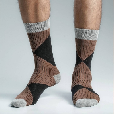 Picture of Premium Long Socks For Men  (Brown)