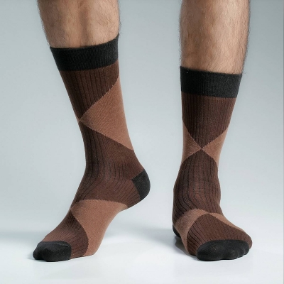 Picture of Premium Long Socks For Men  (Chocolate)