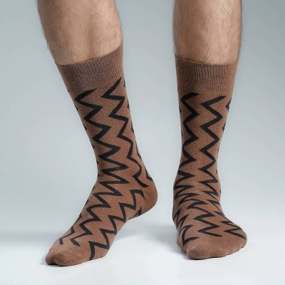 Picture of Premium Long Socks For Men  (Brown)