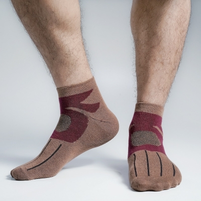 Picture of Premium Ankle Socks For Men  (Brown)