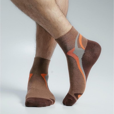 Picture of Premium Ankle Socks For Men  (Brown)