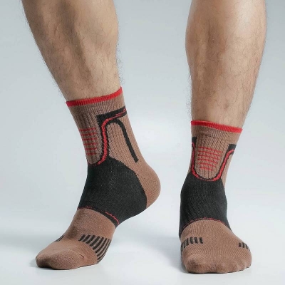 Picture of Premium Ankle Socks For Men  (Brown)