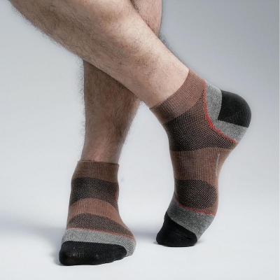 Picture of Premium Ankle Socks For Men  (Brown)