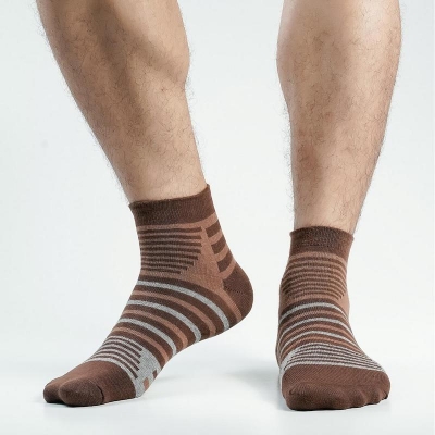 Picture of Action Ankle Socks For Men  (Chocolate)