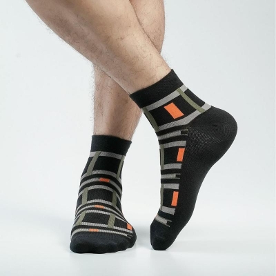 Picture of Apple Plus Ankle Socks For Men  (Black)