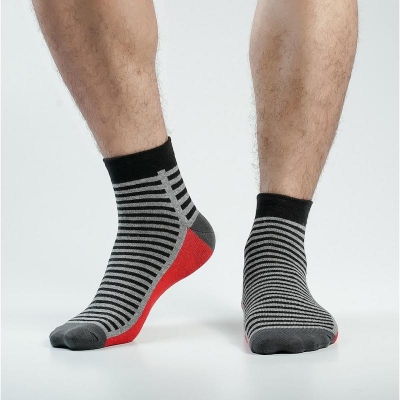 Picture of Apple Plus Ankle Socks For Men  (Black)