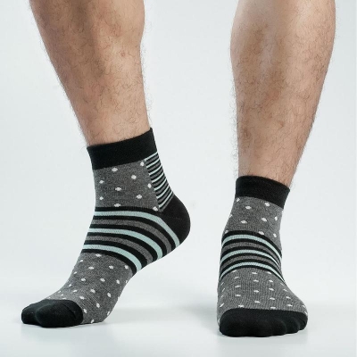 Picture of Apple Plus Ankle Socks For Men  (Black)