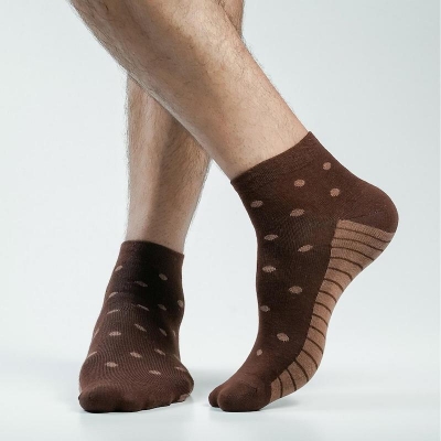 Picture of Blank Star Ankle Socks For Men  (Chocolate)