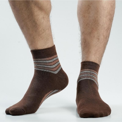 Picture of Blank Star Ankle Socks For Men  (Chocolate)