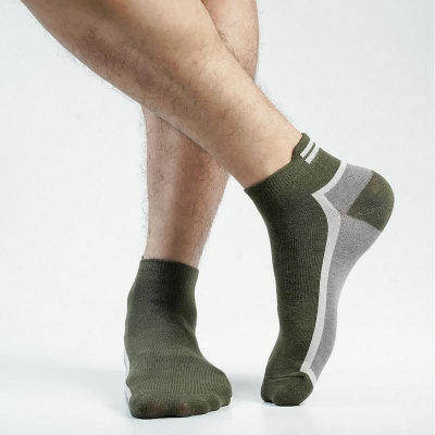 Picture of Pridezone Ankle Socks For Men  (Olive)
