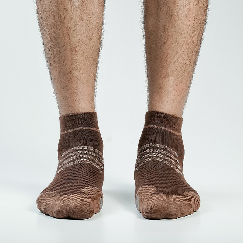 Picture of Swan Goodwill Ankle Socks For Men  (Chocolate)