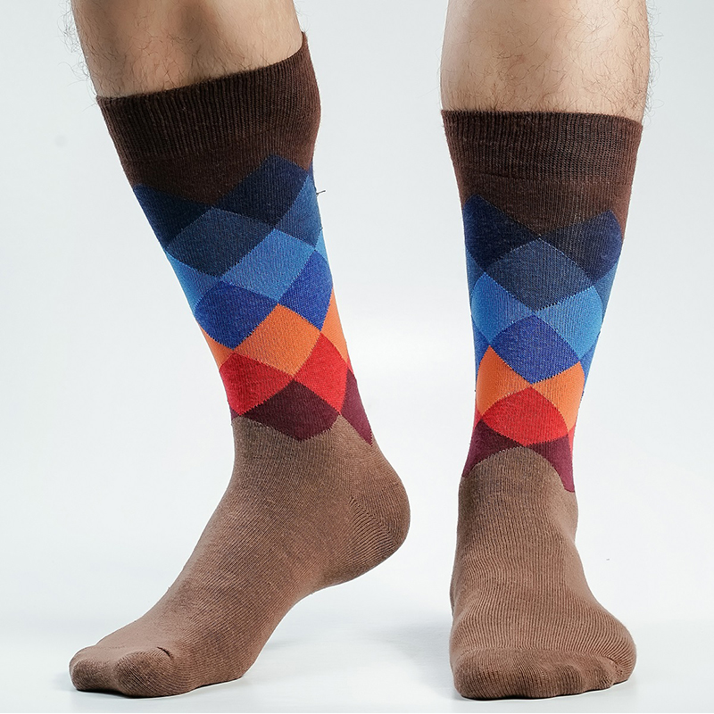 Picture of Premium Long Socks For Men  (Brown)