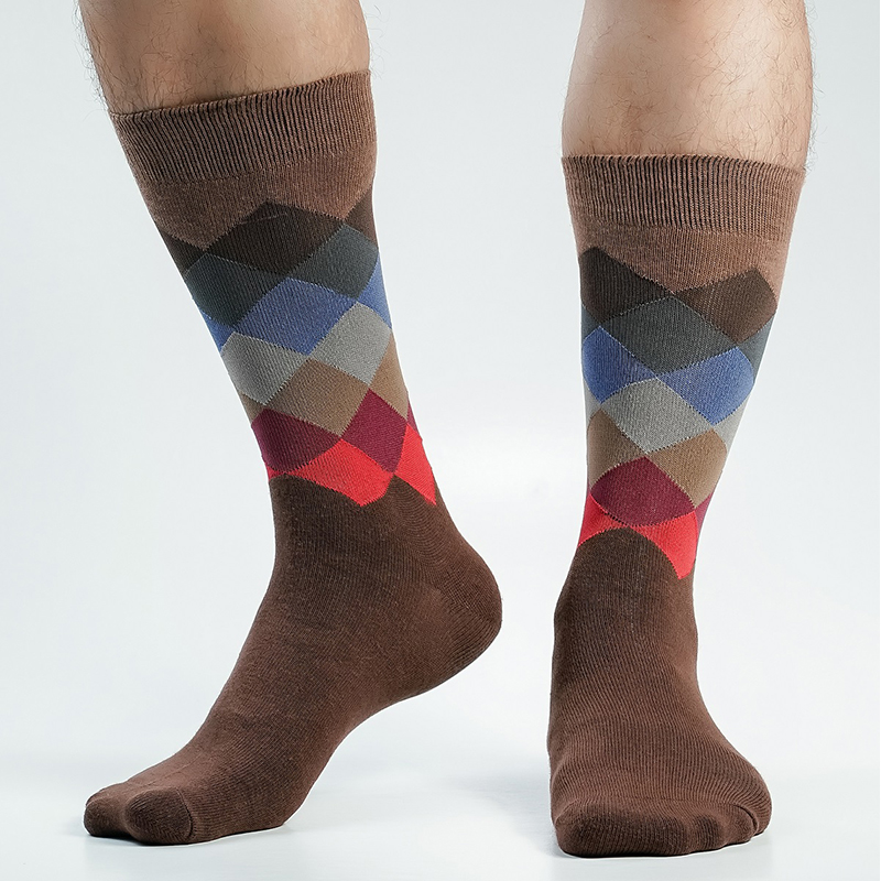Picture of Premium Long Socks For Men  (Chocolate)