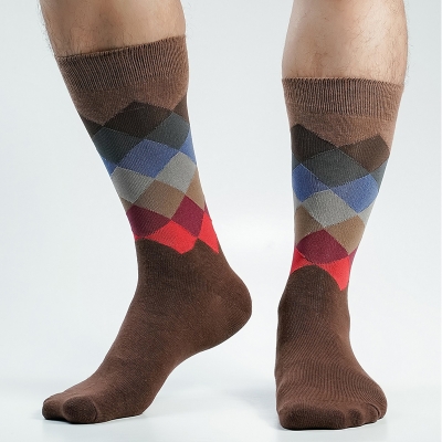 Picture of Premium Long Socks For Men  (Chocolate)