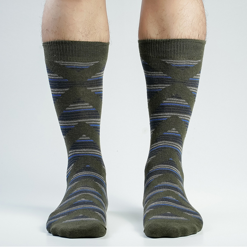 Picture of Swan 1000 Miles Long Socks For Men  (Olive)