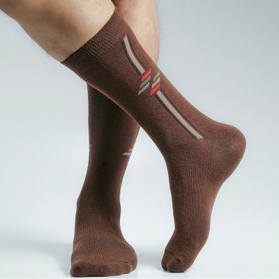Picture of Swan Long Socks For Men  (Chocolate)