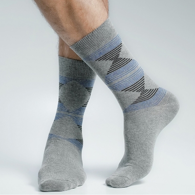 Picture of Swan Long Socks For Men  (Ash)