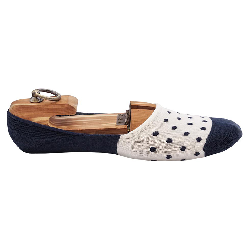 Picture of White Navy Cotton Loafer Socks for Men