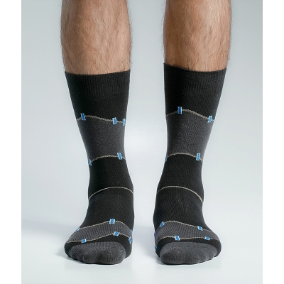 Picture of Swan 1000 miles Long Socks For Men  (Black)