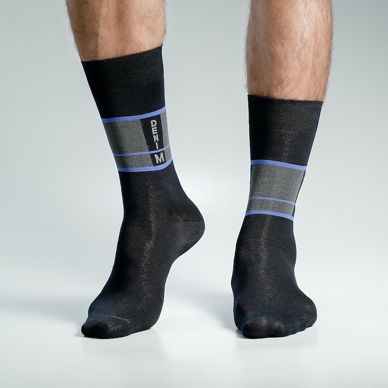 Picture of Peoples Long Socks for Men by MB Hosiery  (Black)