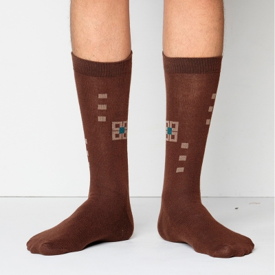 Picture of Pride Zone Long Socks For Men  (Chocolate)