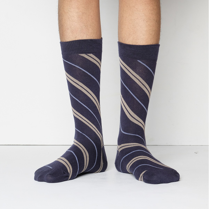 Picture of Peoples Long Socks For Men  (Navy Blue)