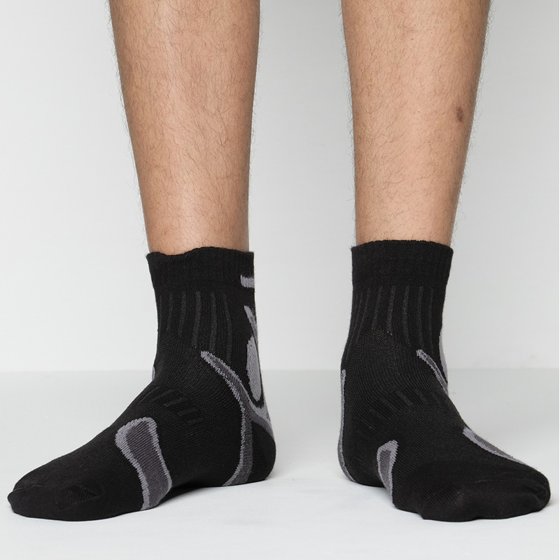 Picture of Pride Zone Ankle Socks for Men by MB Hosiery  (Black)