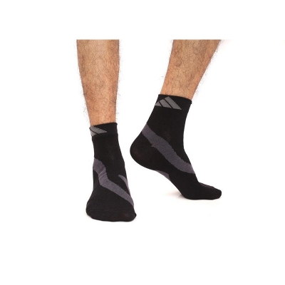 Picture of X Club Ankle Socks for Men by MB Hosiery  (Black)