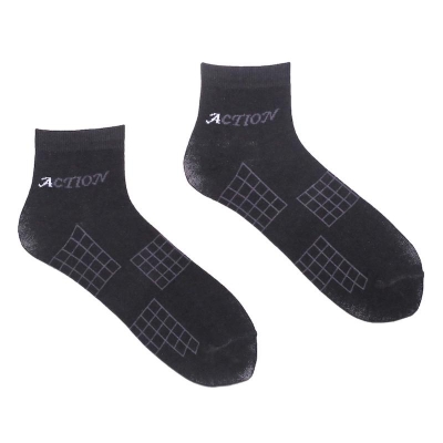 Picture of Action Ankle Socks for Men by MB Hosiery  (Black)
