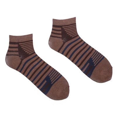 Picture of Action Ankle Socks for Men by MB Hosiery  (Brown)