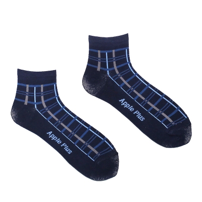 Picture of Apple Plus Ankle Socks for Men  (Navy Blue)