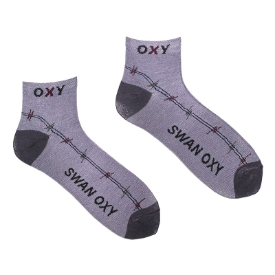 Picture of Oxy Ankle Socks for Men by MB Hosiery  (Grey)