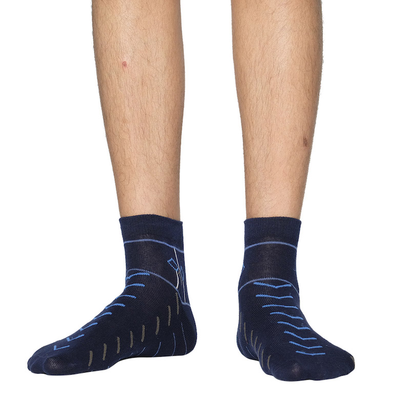 Picture of Premium Ankle Socks for Men  (Navy Blue)