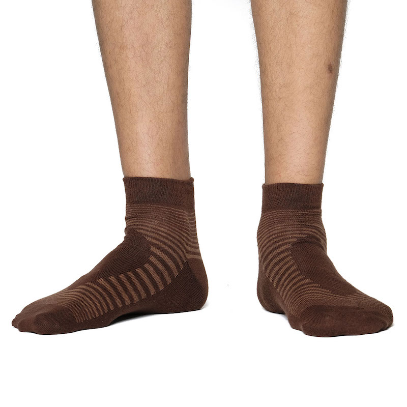 Picture of Swan Infiknit Ankle Socks for Men  (Chocolate)