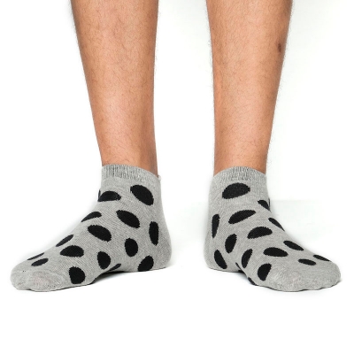 Picture of Cat Step Ankle socks for Men  (Ash)