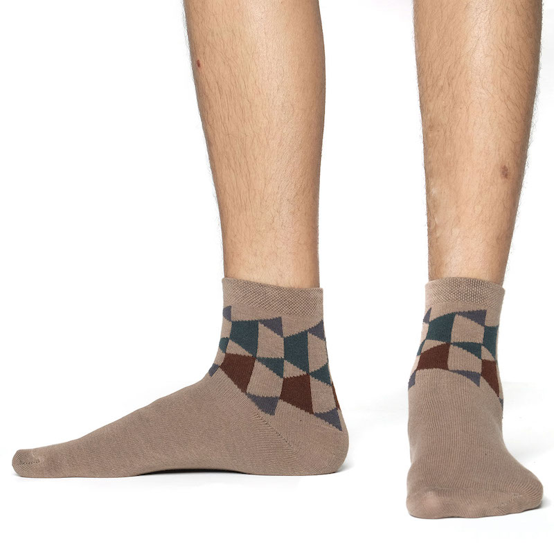 Picture of Premium Ankle Socks for Men  (Brown)