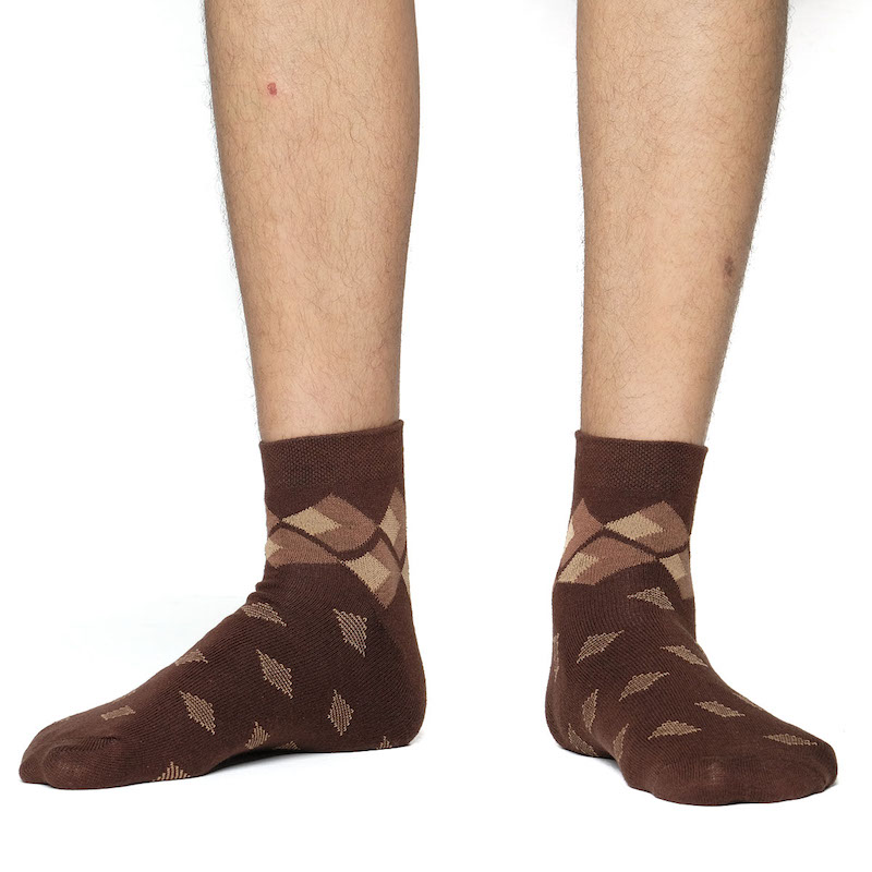 Picture of Proman Ankle Socks for Men  (Chocolate)