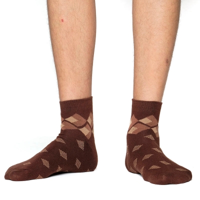 Picture of Proman Ankle Socks for Men  (Chocolate)