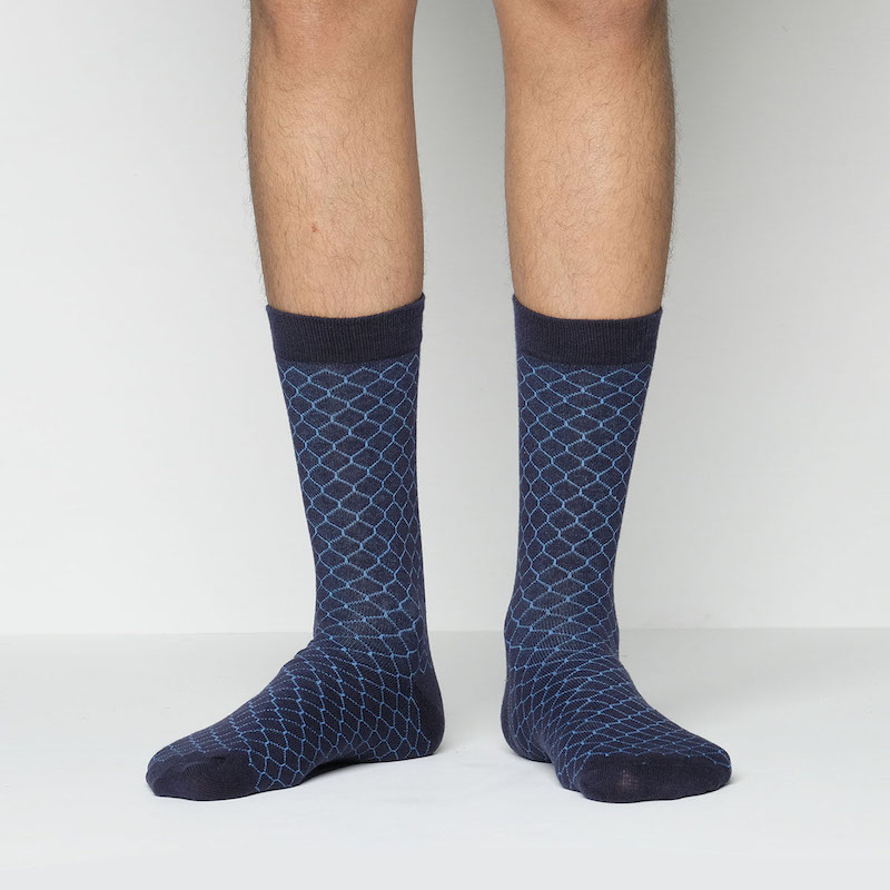 Picture of Premium Long Socks For Men  (Navy Blue)