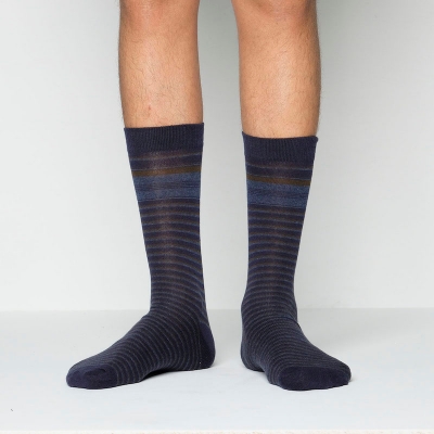Picture of Premium Long Socks For Men  (Navy Blue)